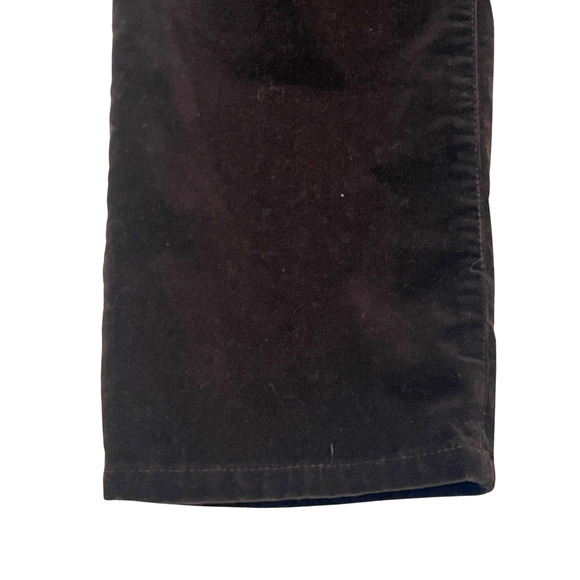 Chaps Sz 10 Corduroy Pants 5 Pocket Jeans Style 34x29 Straight Leg Dark Brown - Picture 6 of 8